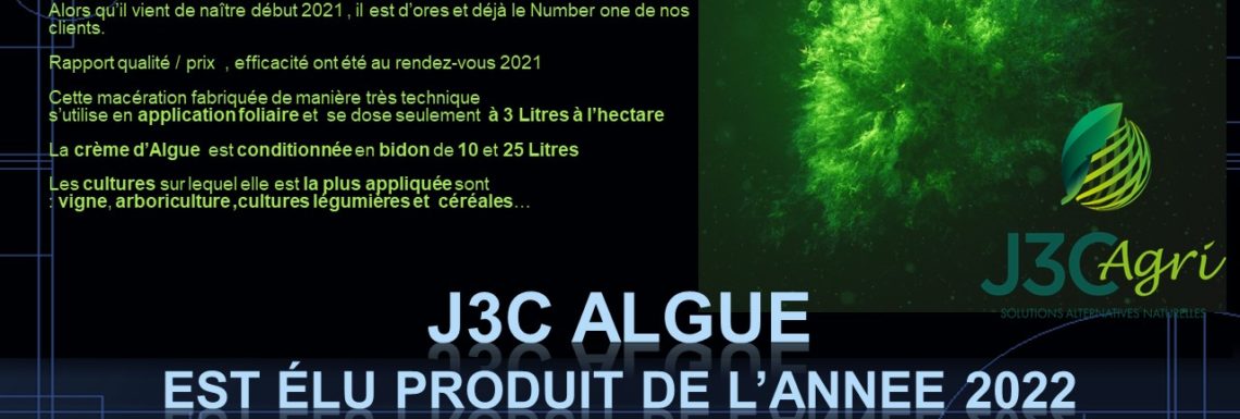 J3C Algue élu produit de l’année 2022